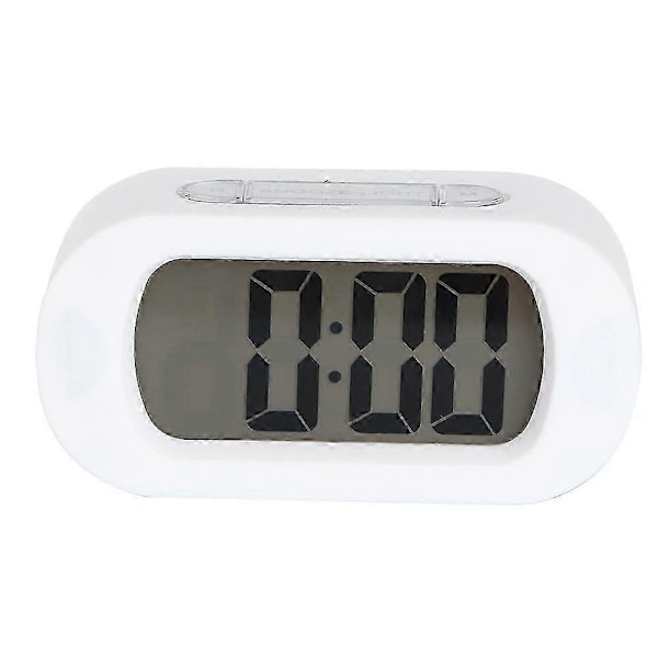 Simpelt Digitalt LCD Sengeskabs Vækkeur med Snooze og Elektronisk Tidsvisning