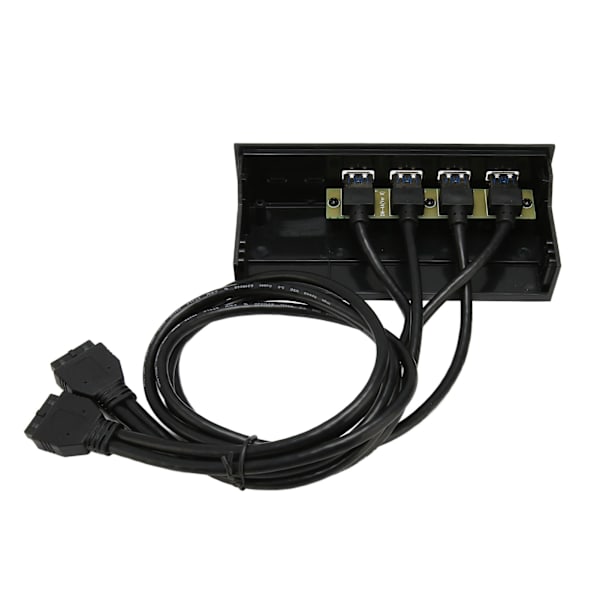 USB3.0 Hub Frontpanel 5Gbps 4 Porte 19pin Optisk Drev Frontpanel til 5,25 Tommer PC Computer Kabinet