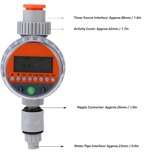 G1-1/4 DN32 Intelligent Batteridrevet Automatisk Vanding Timer Have Vanding Værktøj