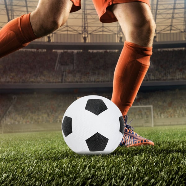 Kvalitets gummifodbold nr. 5 fodbold til træningsøvelser med inflationsnål