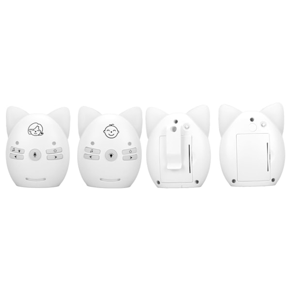 Lyd babyalarm ISM 905 til 925MHz 100 til 240V trådløs digital krypteringstransmission 10 lydstyrke justerbar til børn hvid
