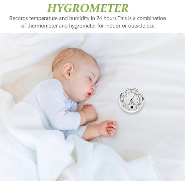 Hygrometer Termometer Inomhus Temperatur Luftfuktighet Sensor Monitor Detektor Mätningar för Hem Garage Växthus Vinkällare_SZXM
