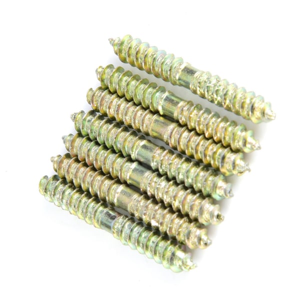 20 stk 5*40 mm dyvelskrue træbearbejdningsmøbelstik dobbeltskrue