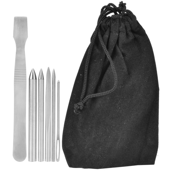 6st/ set Rostfritt stål Paracord Vävsömmar Snörningsnålar Set Armband Stickning DIY Tool