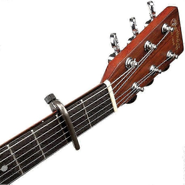 Gitarrkapo för akustiska och elektriska gitarrer - Professionell kapo - Justerbar spänning