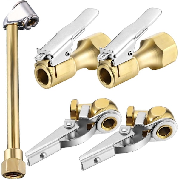 Set med 5 st 1/4\" Luftchuckar inklusive S690 Dubbeländade Luftchuckar