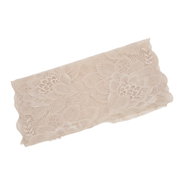 Spetsband 10 meter 23 cm bredd dekorativ elegant spetskant för presentförpackning brudkläder broderidekoration hudfärg