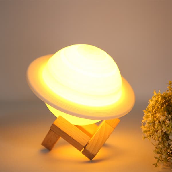 Mini søt form intelligent skrivebordsnattlys LED bordlampe dekorasjonsgave til hjemmesoverom
