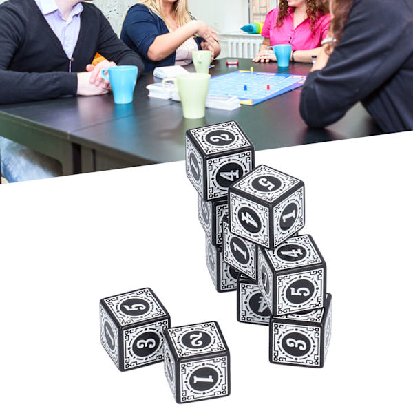 10 kpl 6-puoleinen neliösivuinen D6 multi DND- set lautapeleihin