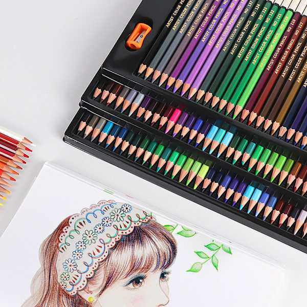 120 forskellige farveblyanter Kunstnermaler Tegneblyant til Sketch School Art Supplies