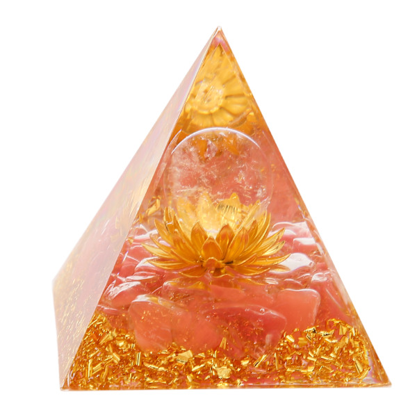 Krystalpyramide knust stentårn boligdekoration Håndlavet skrivebordspynt til stress Reducer helbredelse Meditation