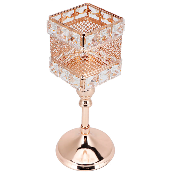 Retro firkantet lysestake galvanisert lysestake stativ hjem ornamentholder bryllupsdekorasjonL