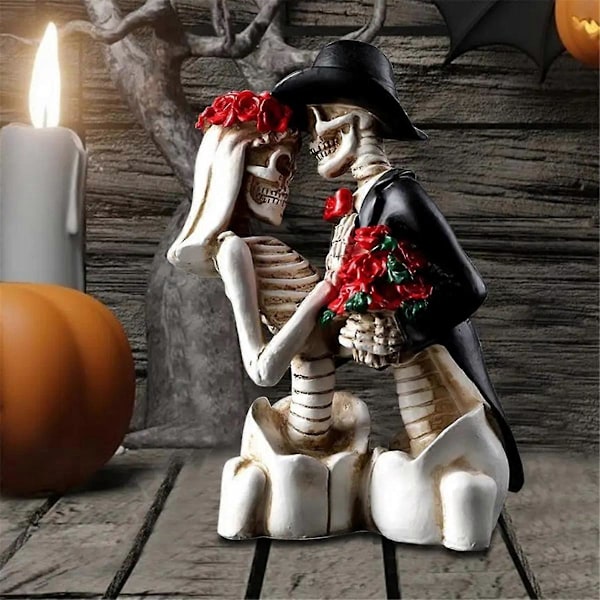 Resin Skjelett Figur Halloween Dekorasjon