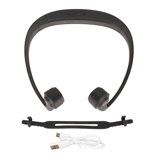 Bone Conduction Hovedtelefon Stereo Genopladelig Open Ear BT Headset med Mikrofon til Løb Cykling Vandring