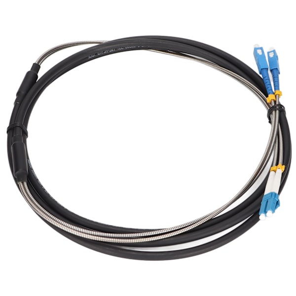 Fiberoptisk kabel 3 meter SC till LC Singelmod Pansrad Patchkabel för Ethernet Datacenter