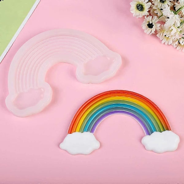 DIY Stor Regnbue Sky Vedhæng Epoxy Resin Silikoneform Smykkefremstillingsværktøjer