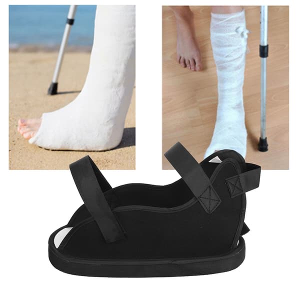 Post Op Sko Öppen Tå Fraktur Gips Skyddande Ben Fotstöd Hälsovårdsutrustning M
