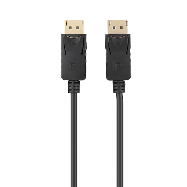 1,8M DisplayPort-kabel DP til DP-grænsefladeadapterkabel Sort Tilbehør til mobiltelefoner