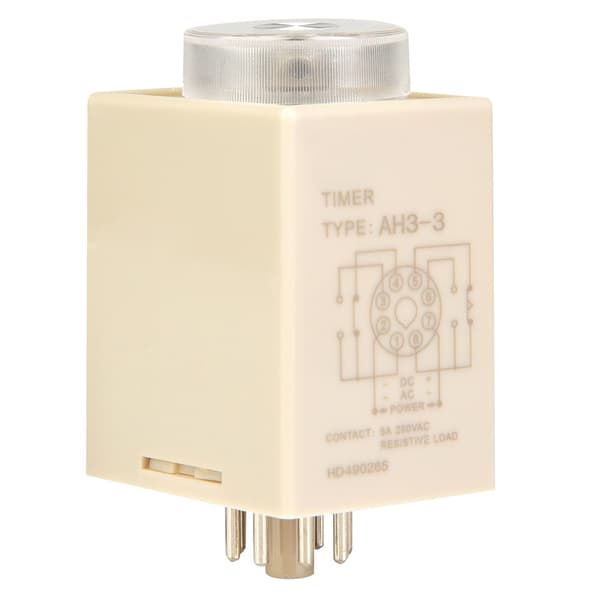AH3-3 Strømforsinkelsestimer Tidsrelæ AC 220V 50/60Hz(6S)