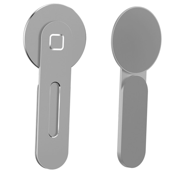 Magnetisk telefonhållare för bärbar dator för IOS Phone 12 13 Stark magnetisk kraft Aluminiumlegering Laptop sidomonterad telefonhållare Silver