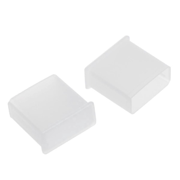 10 st klara plast USB typ A kontakt dammtät plugg skyddskåpa