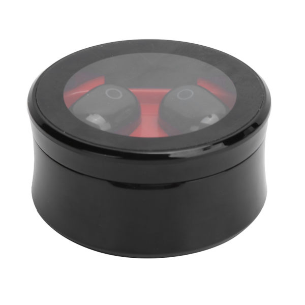 SMS-T10 TWS trådløse Bluetooth-hodetelefoner med oppladbart headset med digital skjerm (rød)