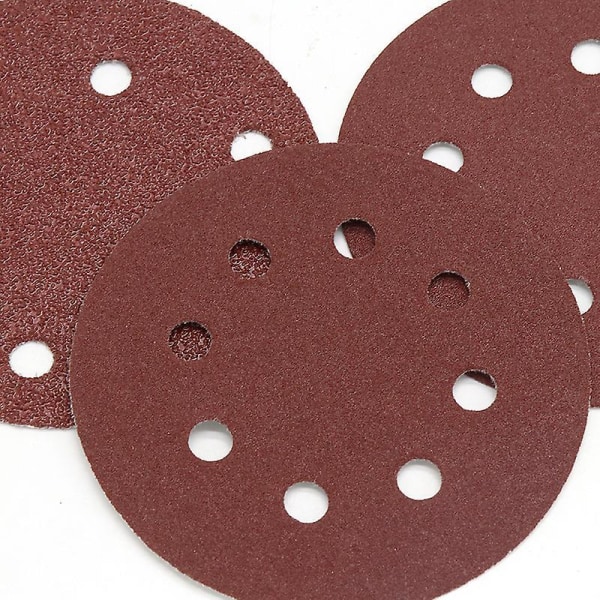 180 mm 240 kornslipskivor - 50-pack med 8-hålsdesign för väggslipning