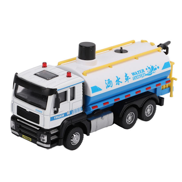 1/50 Vatten Tanker Modell Legering Pull Back Vatten Spray Sprinkler Lastbil Leksak för Pojkar Flickor Gåvor