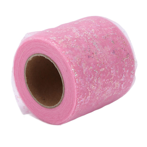 Tyullstoff DIY Håndverk Slitestyrke Symfoni Polyester Lett Bærbar Tyullruller 6cmlight Rose