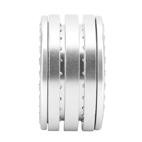 4 stk 1,9-tommers beadlock-hjulfelg i aluminiumslegering passer for SCX10 90046 TRX4 D90 1/10 RC CarSilver White