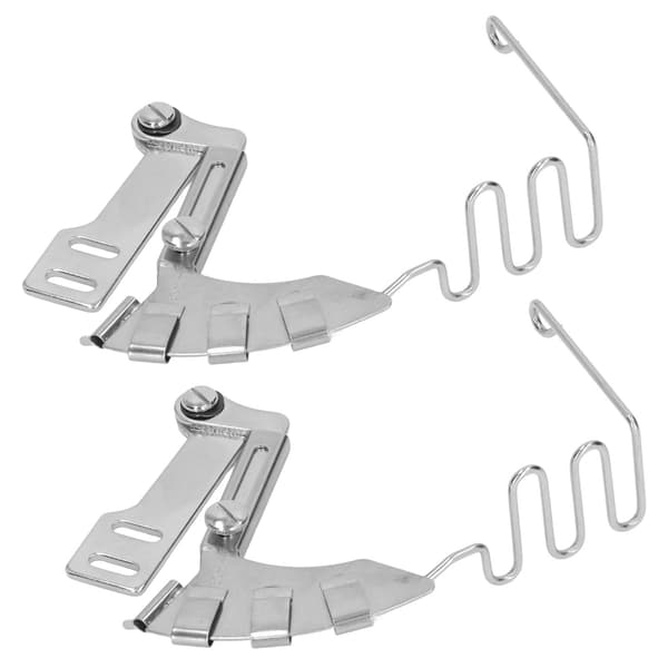 2 stk. låsesting symaskinebinder 30 mm 4 i 1 spejl rustfrit stål dobbeltfoldbinder til flad symaskine