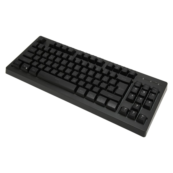 2,4G trådløst tastatur 87 taster RGB bakgrunnsbelysning 1800mAh batteri Office Keyboard for Win 7 for Win 8 Black