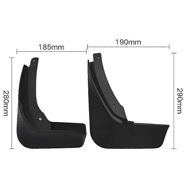 Stænklapper kompatible med Superb 2016-2021 Mudguard Mud Flap Guard Splash Mudguards Biltilbehør
