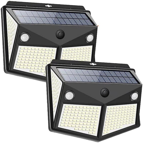 Optimoitu otsikko: Solar Light Dual Sensor Head - 4 kpl LED-valoja (260 lampun helmaa)