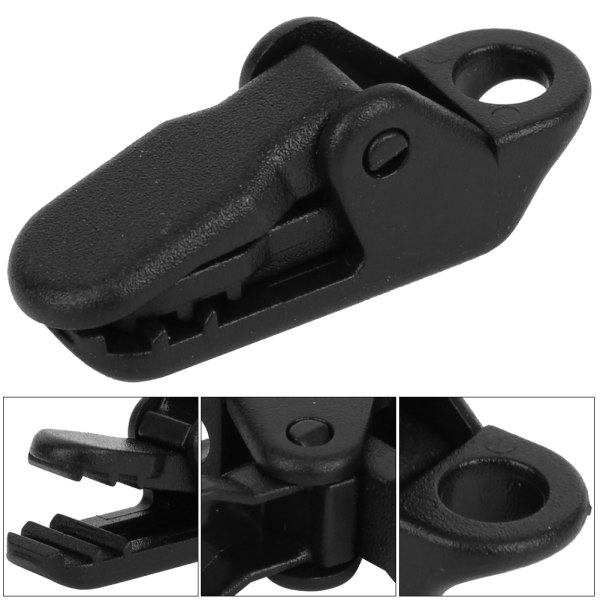 15 stk. Plasttelt Markise Canopy Clamp Tarp Clip Gripper Stram Værktøj Sort
