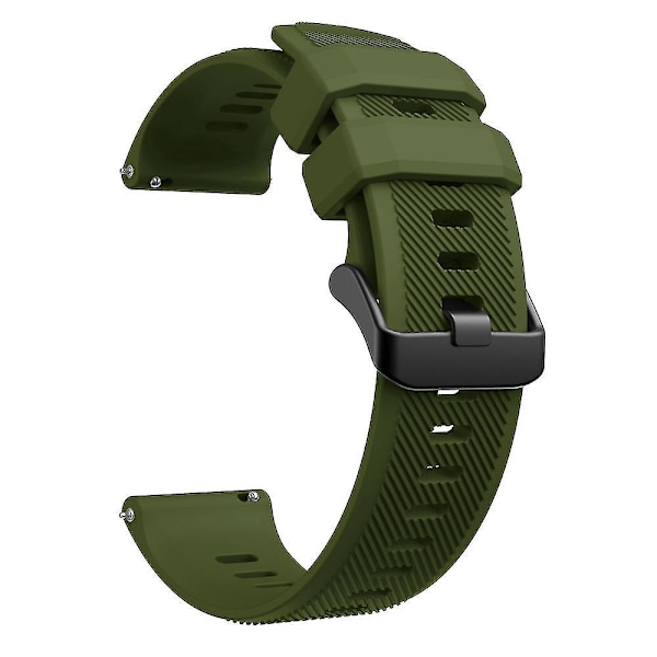 Silikone-erstatningsrem til Forerunner 745 - 22mm Forerunner 745 Army Green