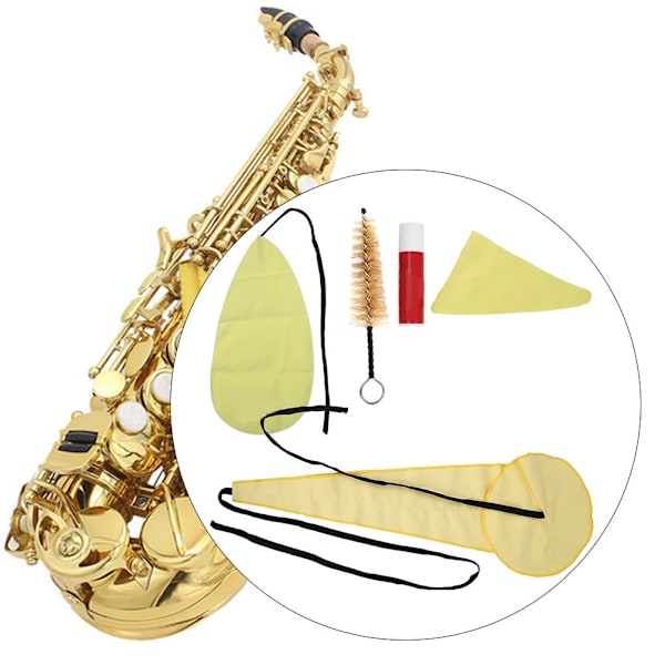 5 Stk Saksofonrensesett Sax Vedlikeholdsklutsett for Sax og tilbehørsdel