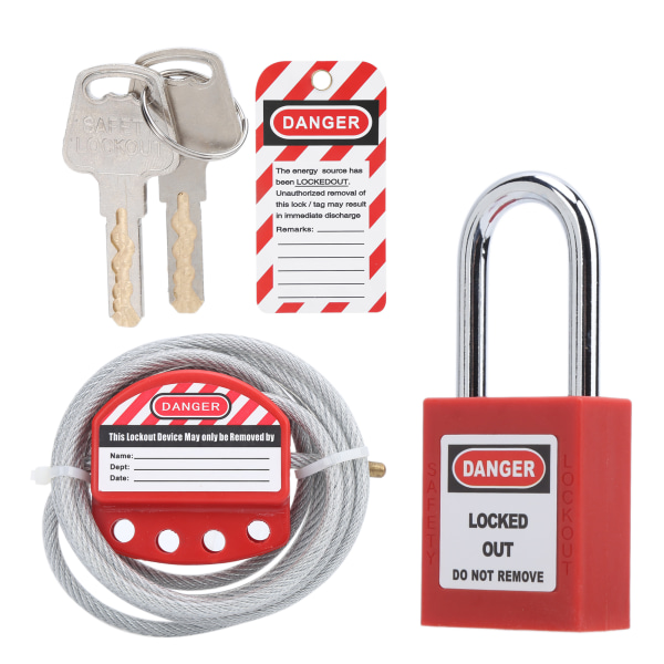 Kabellåsning Hasp Justerbar 6 mm/0,24 tum Diameter 38 mm/1,5 tum Längd 4 hål rostfritt stål