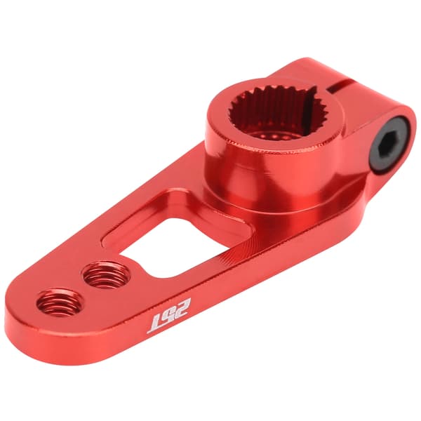 25T Styregeararm Servoarm Tilbehør Reservedel for 1/8 1/10 RC Bil Rød