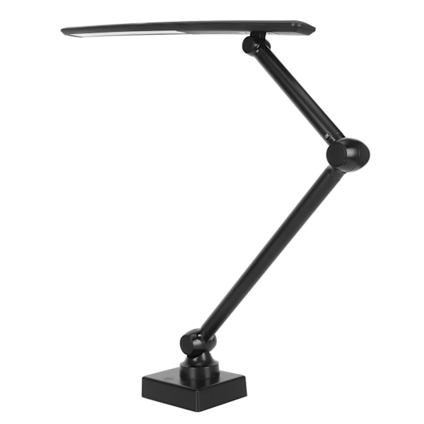 Justerbar LED-skrivebordslampe USB-oppladbar berøringskontroll 3 farger Øyebeskyttelse Tidtaker skrivebordslampe for soverom Studie