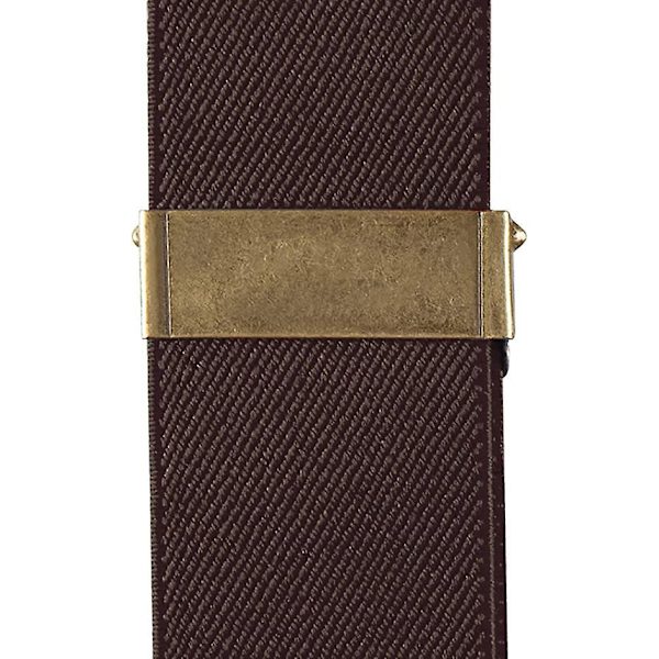 Justerbare X-formede herrebukser med metallklips - 120cmx3,5cm