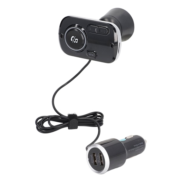 Bil Bluetooth FM-sender Multifunktionel håndfri opkald QC3.0 Hurtig opladning Bluetooth-biladapter