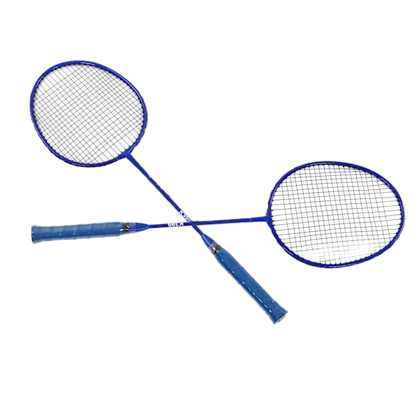 Badmintonracket Lätt Bekväm Järnlegering Amatör Dubbel Badmintonracket Set för Nybörjarträning