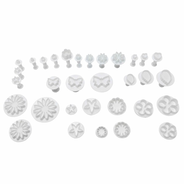 33 st/set Fondant tårta bakverktyg DIY kex kakformar matlagningsverktyg köksredskap