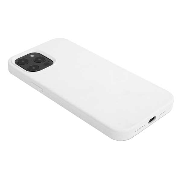 Mobiltelefondeksel Flytende Silikon Støtsikkert Telefonbeskyttelsesdeksel for iPhone 12 ProMax Hvit