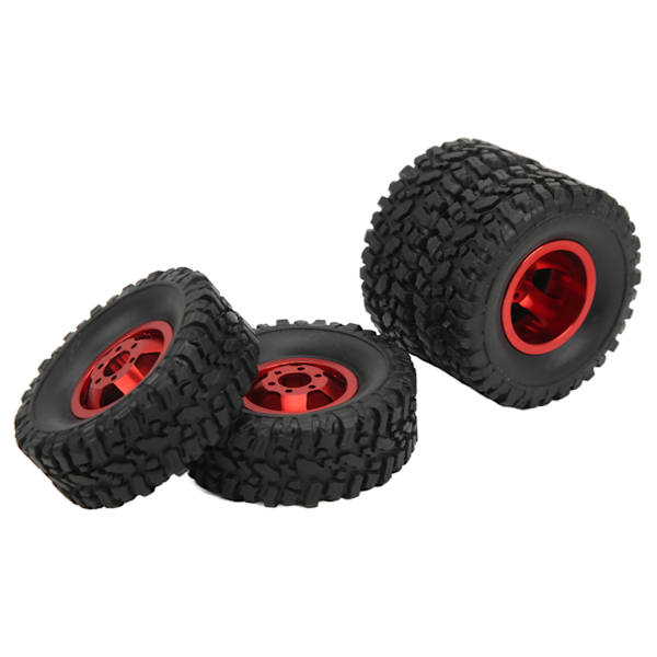 4WD gummidäck aluminiumlegering hjulnav för WPL C14 C24 B14 B24 B16 B36 1/16 RC bil uppgraderingsdel röd