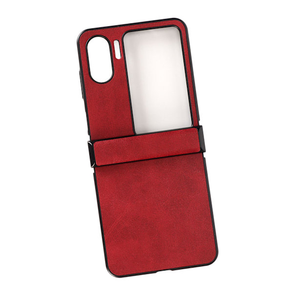 Etui for Oppo Find N2 Flip i syntetisk skinn, ultraftynt, støtdempende beskyttelsesdeksel for Oppo Find N2 Flip, rød