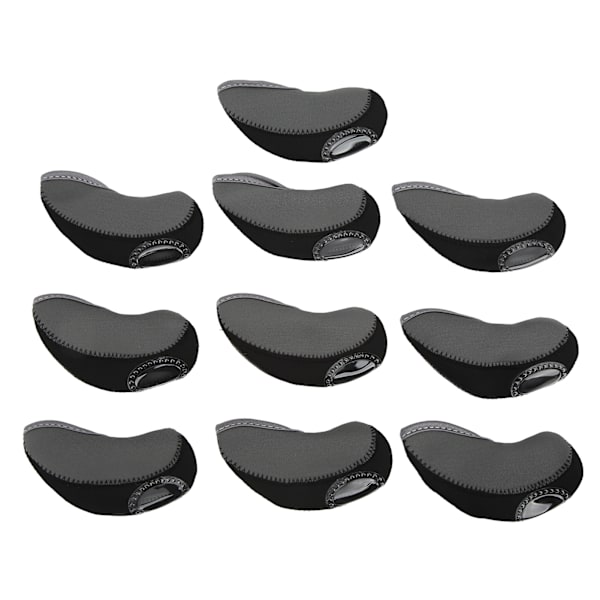 10 st/set järnklubbsöverdrag set golfjärnklubbsöverdrag golfstångshuvudskydd