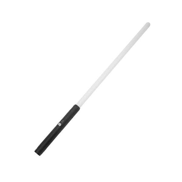 S968 Metall Laser Svärd Ljus Upp Sabel LED Flash Stick Färgglad Färgförändrande Ljus Modell Leksak Svart Utan Adapter