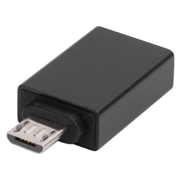 USB til Android Adapter Micro OTG Konverter Stik Dataoverførsel Opladningsenhed Sort